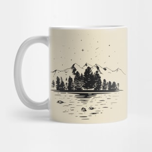Night in the forest Mug